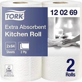 Tork Küchenrolle 2-lagig weiß,     2 Rollen