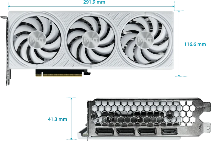 Palit GeForce RTX 5070 White OC, 12GB GDDR7, HDMI, 3x DP