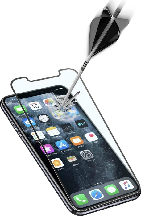 Cellularline Second Glass Ultra Capsule für Apple iPhone 11 Pro Max/XS Max schwarz