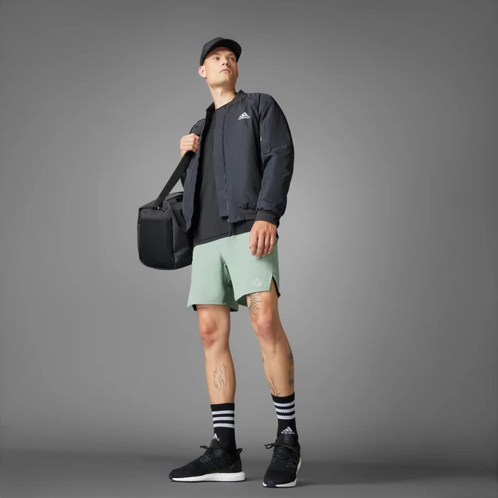 adidas Designed for Training HIIT Workout Heat.RDY Trainingshose kurz silver green (Herren)