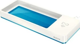 Leitz WOW Duo Colour Stifteschale mit Induktionsladegerät, weiß/blau