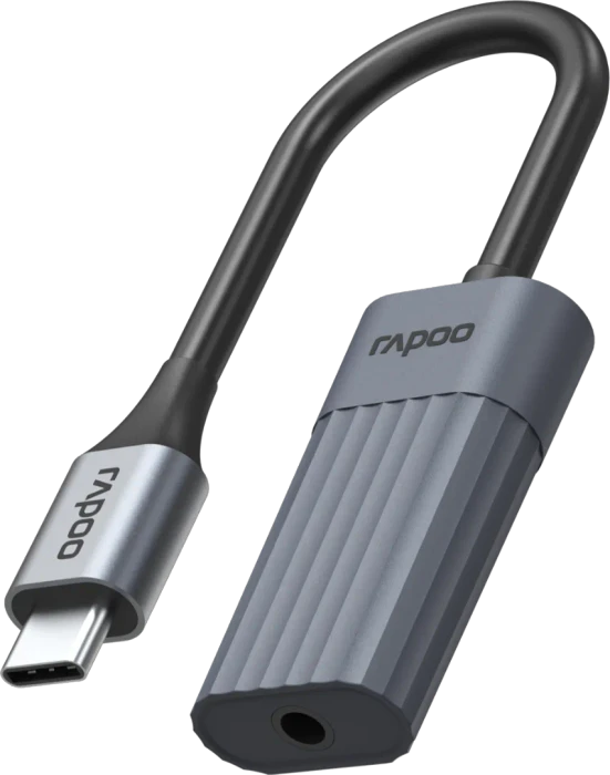 Rapoo UCA-1012 Audio Adapter, 1x USB-C [Stecker]