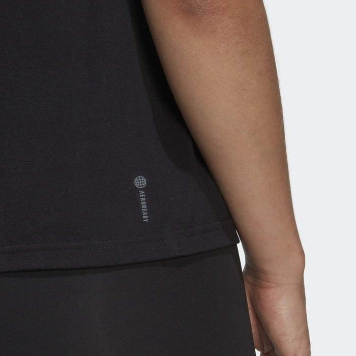 adidas Aeroready Train Essentials Minimal Branding Funktionsshirt kurzarm schwarz (Damen)