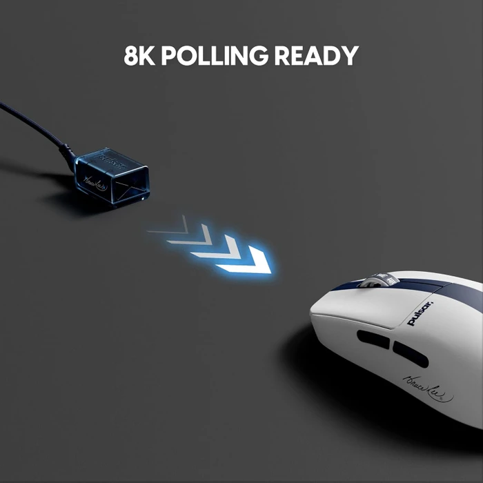 Pulsar Gaming Gears X2 CL CrazyLight Medium Wireless Bruce Lee 85th Edition weiß/blau, USB