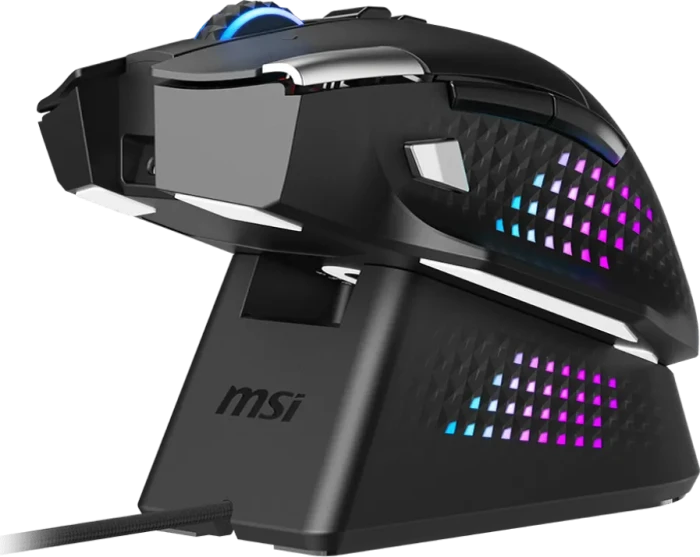 MSI Versa Pro Wireless + Mouse Dock Pro, schwarz, USB/Bluetooth