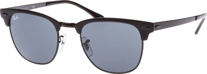 Ray-Ban RB3716 Clubmaster Metal 51mm matte black-black/blue classic