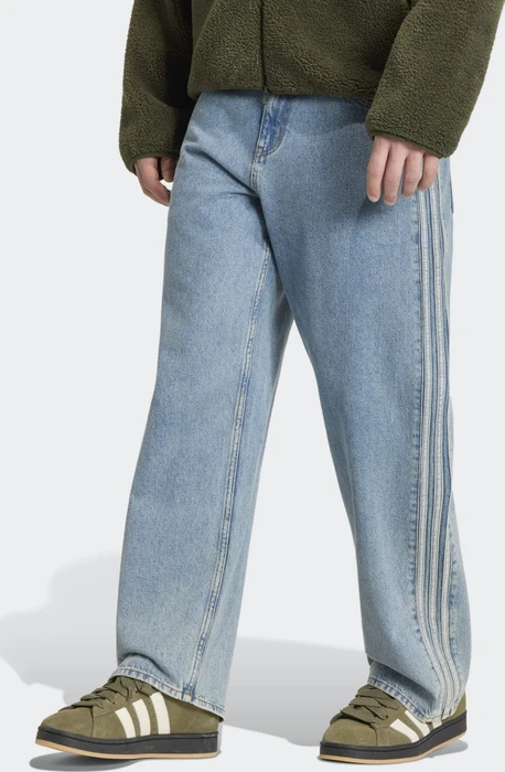 adidas Adicolor Denim Firebird Jeans worn blue denim (Herren)