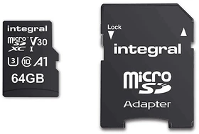 Integral High Speed R100/W45 64GB Kit, UHS-I U3, A1, Class 10