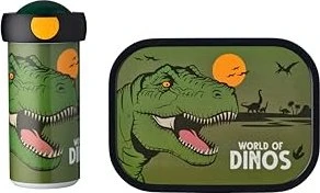 Mepal Campus Verschlussbecher & Brotdose Pausen-Set Dino, 2-tlg.