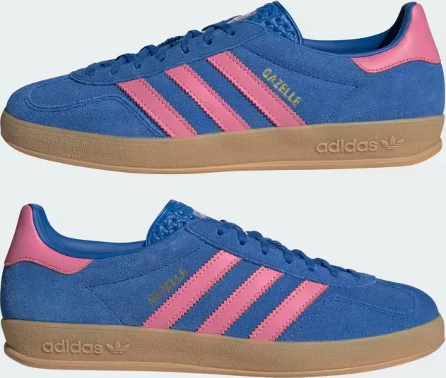 adidas Gazelle blue/bliss pink/gum (Herren)