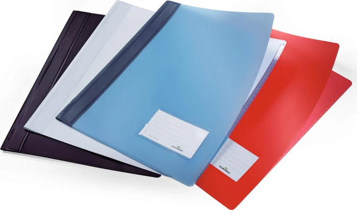 Durable Duralux Transluzent Schnellhefter, A4, rot/transparent