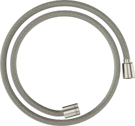 Hansgrohe AXOR ShowerSolutions Textilbrauseschlauch 1.25m mit konischer und zylindrischer Mutter edelstahloptik