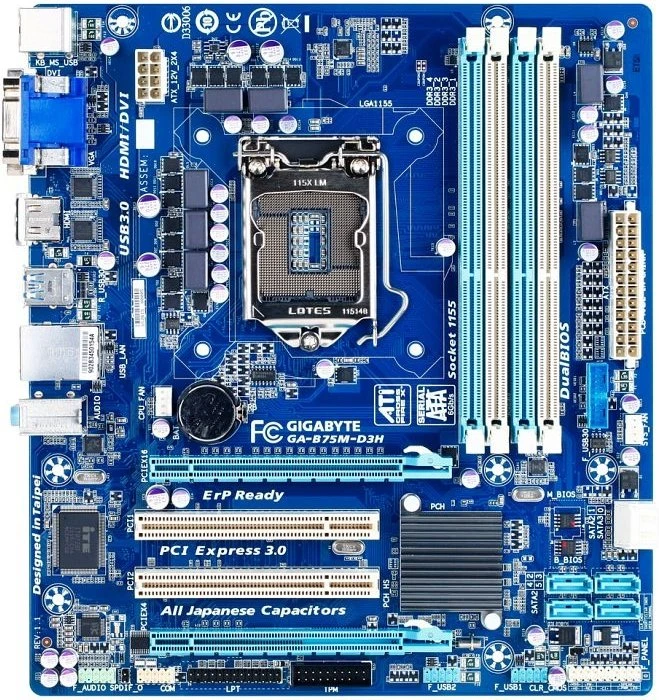 GIGABYTE GA-B75M-D3H (Rev. 1.1) (Intel 1155)