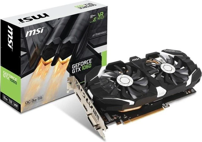 MSI GeForce GTX 1060 3GT OC, 3GB GDDR5, DVI, HDMI, DP