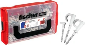 fischer FixTainer DuoPower + EasyHook Schrauben/Dübel-Sortiment inkl. L-Boxx, 268 Stück