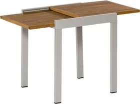 Merxx Balkon-Ausziehtisch 130x65cm silber