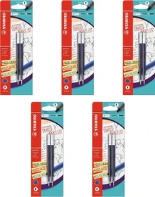 STABILO Palette Refill Tintenrollermine 0.4mm blau, 5er-Pack, Blister