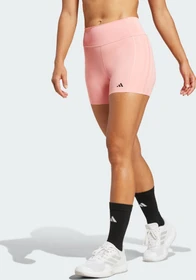 adidas Optime 4-Inch Raw-Cut-Hem Hose lang semi pink spark (Damen)