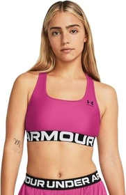 Under Armour HeatGear Armour Mid Sport-BH astro pink/black (Damen)