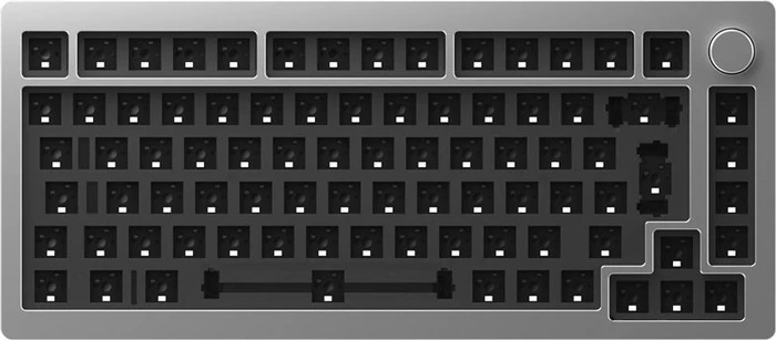 Akko Monsgeek M1 75% Layout Barebone Tastatur, silber, ISO