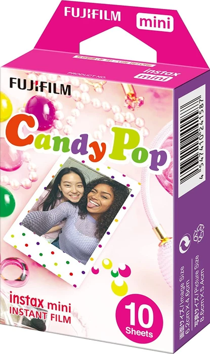 Fujifilm instax mini Sofortbildfilm Candy Pop, 10 Aufnahmen