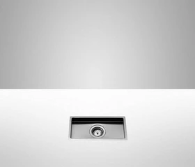Dornbracht Küchenbecken aus Edelstahl 405x210x40mm Unterbau Becken mittig edelstahl gebürstet