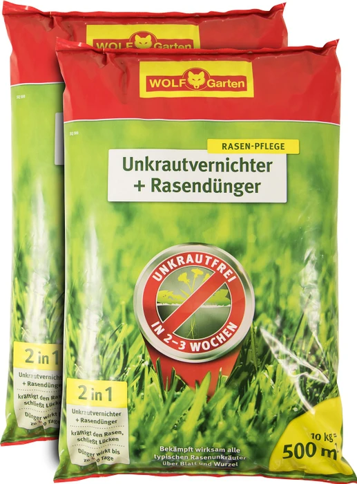 Wolf-Garten SQ500 2in1 plus Rasendünger, 10kg