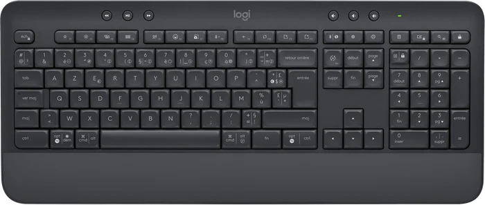Logitech Signature K650 Comfort, Graphite, Logi Bolt, USB/Bluetooth, FR