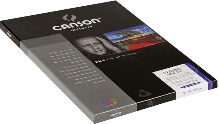 Canson Infinity Platine Fibre Rag Kunstdruckpapier glänzend hellweiß, A3, 310g/m², 25 Blatt (206211038)