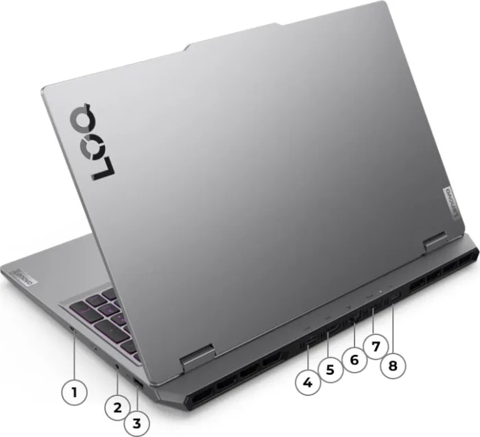 Lenovo LOQ 15IRX10, Luna Grey, Core i7-13650HX, 16GB RAM, 1TB SSD, GeForce RTX 5070, DE