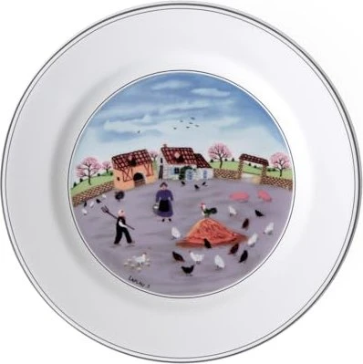 Villeroy & Boch Design Naif Hühnerhof Frühstücksteller 21cm