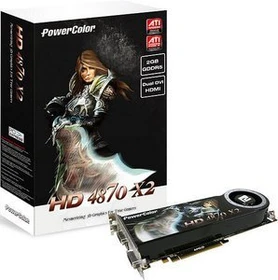 PowerColor Radeon HD 4870 X2, 2x 1GB GDDR5, 2x DVI, S-Video
