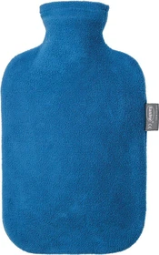 Fashy Wärmflasche mit Fleecebezug blau