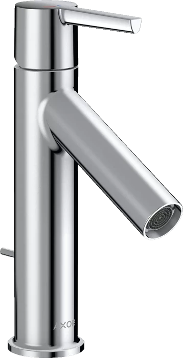 Hansgrohe Axor Starck Einhebel-Waschtischmischer 100 CoolStart mit Hebelgriff und Zugstangen-Ablaufgarnitur polished chrome