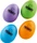 Nino Egg Shaker Sortiment, 4-teilig (NINOSET540-2)