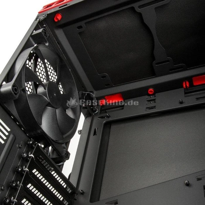 NZXT H440 V2 rot, Acrylfenster, schallgedämmt