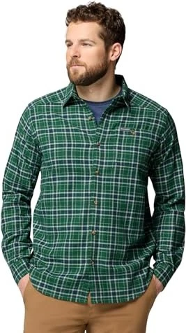 Columbia Cornell Woods Flannel Hemd langarm rain forest/quad check (Herren)