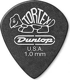 Dunlop Tortex Pitch Black Jazz III Pick, 1.0mm, 72-Pack