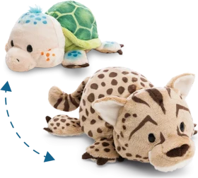 Nici Twistimals 2 in 1 Schildkröte & Gepard mit Wendefunktion 25cm