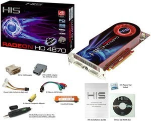 HIS Radeon HD 4870, 1GB GDDR5, 2x DVI, S-Video