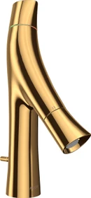 Hansgrohe Axor Starck Organic 80 Waschbeckenarmatur mit Ablauffernbedienung polished goldoptik