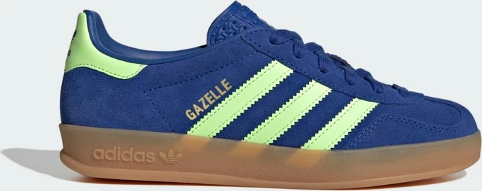 adidas Gazelle Indoor royal blue/green spark/gold metallic (Junior)