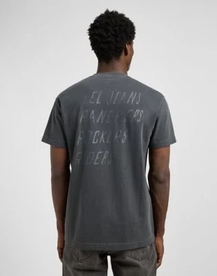 Lee Relaxed Graphic T-Shirt kurzarm washed black (Herren)