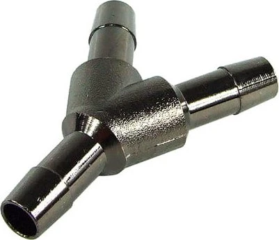 Aquatuning Schlauchverbinder Y 8mm, messing, black nickel
