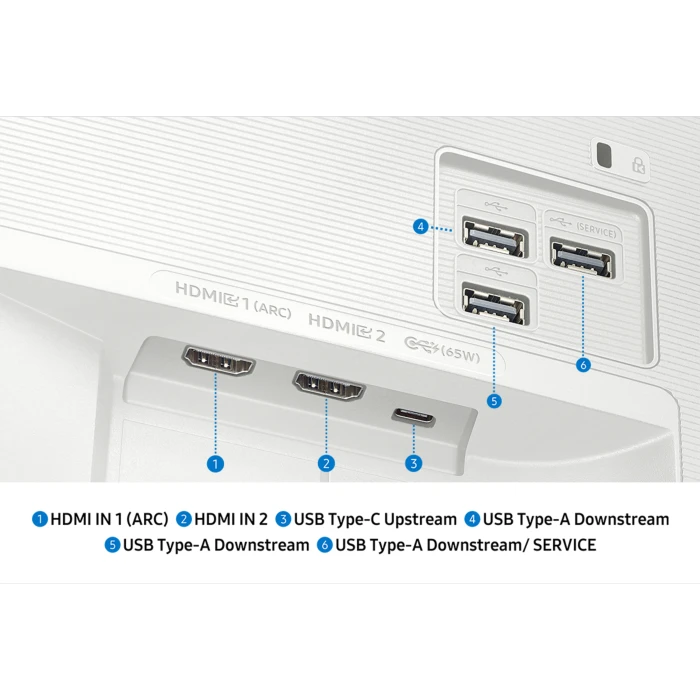Samsung Smart Monitor M7 M70F, weiß, 32"