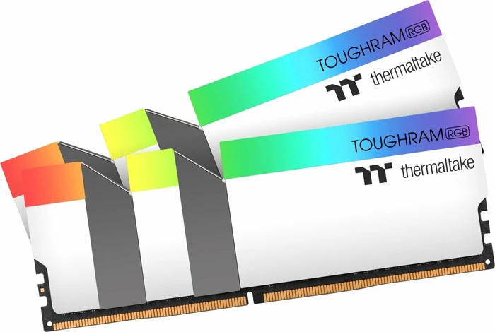 Thermaltake Toughram RGB Memory White UDIMM 16GB Kit, DDR4-3200, CL16-18-18-38