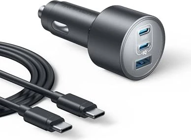 Anker Nano Car Charger (167.5W, 3 Ports) schwarz