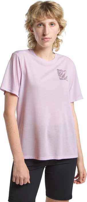 Jack Wolfskin Vonnan Graphic Funktionsshirt kurzarm explore pale lavender (Damen)