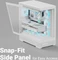 AeroCool P500B Digi White, Glasfenster Vorschaubild