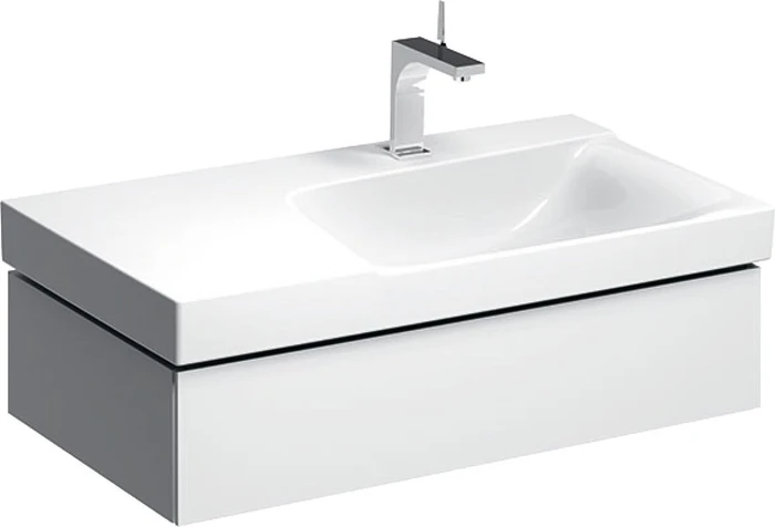 Geberit Xeno² Unterschrank für Waschtisch 88x22x46.2cm, 1 Schublade, Ablagefläche links, weiß